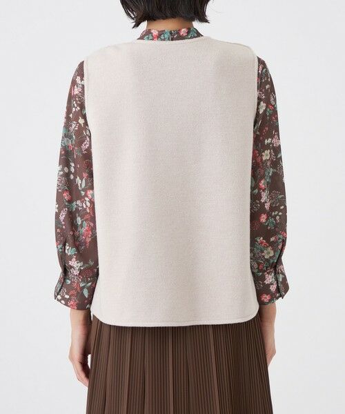 TRANS WORK / トランスワーク ノーカラージャケット | 【ウォッシャブル】シンセティックファージレ | 詳細5