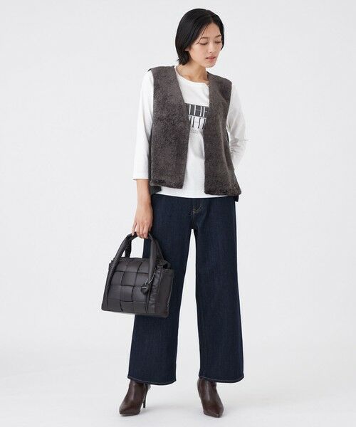 TRANS WORK / トランスワーク ノーカラージャケット | 【ウォッシャブル】シンセティックファージレ | 詳細1