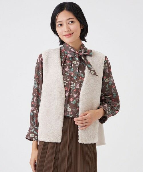 TRANS WORK/トランスワーク 【ウォッシャブル】シンセティックファージレ ベージュ1 40 TRANS WORK/トランスワーク 【ウォッシャブル】シンセティックファージレ ベージュ1 40