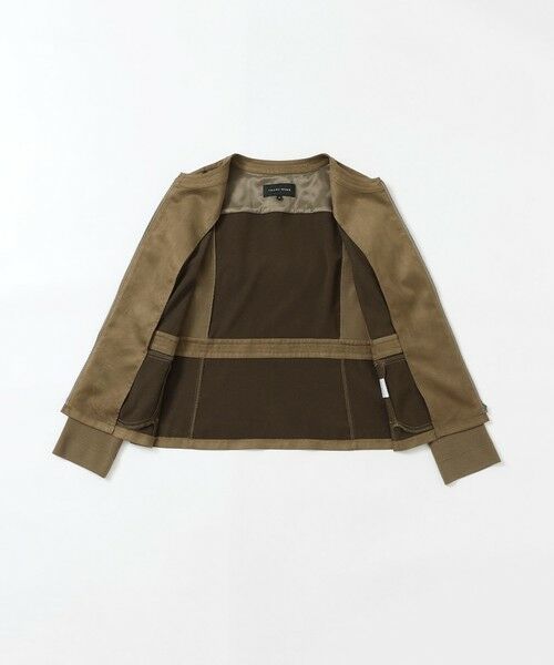 TRANS WORK / トランスワーク ノーカラージャケット | 【ウォッシャブル】ストレッチスエードジャケット | 詳細9