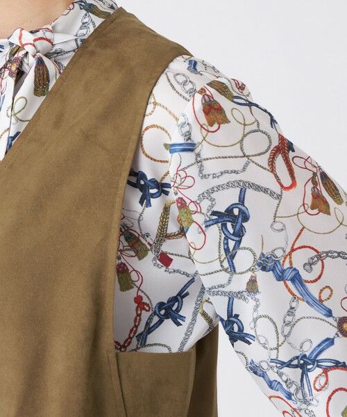 TRANS WORK / トランスワーク ノーカラージャケット | 【ウォッシャブル】ストレッチスエードジャケットジャケット | 詳細6