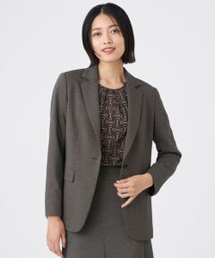 TRANS WORK / トランスワーク ノーカラージャケット | 【美シリーズ・セットアップ対応・ウォッシャブル】プレミアムジャージジャケット