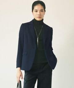 TRANS WORK / トランスワーク ノーカラージャケット | 【美シリーズ・セットアップ対応・ウォッシャブル】プレミアムジャージジャケット