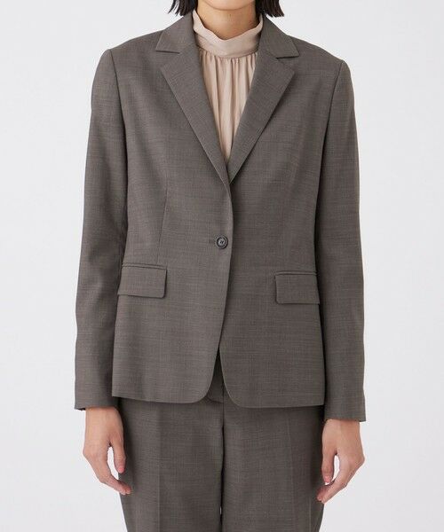 TRANS WORK / トランスワーク ノーカラージャケット | 【美シリーズ】パワーストレッチジャケット | 詳細3