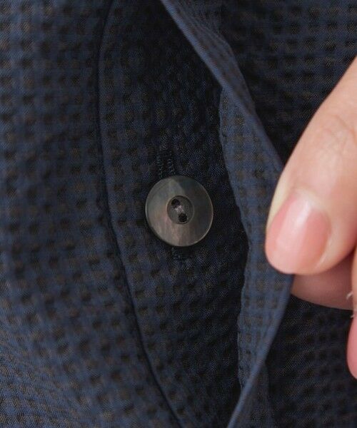 TRANS WORK / トランスワーク シャツ・ブラウス | 【ウォッシャブル/吸水速乾/防シワ】ギンガムサッカーブラウス | 詳細6