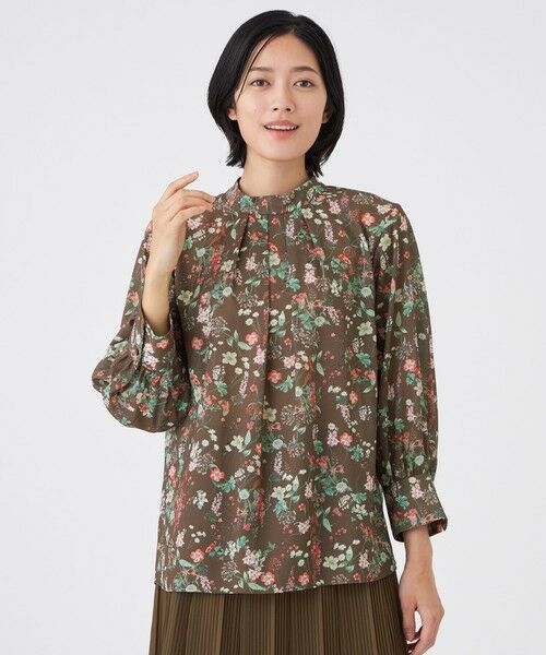 TRANS WORK / トランスワーク シャツ・ブラウス | 【ウォッシャブル】BOHOプリントブラウス | 詳細1