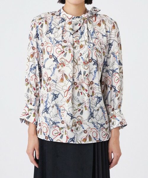 TRANS WORK / トランスワーク シャツ・ブラウス | 【ウォッシャブル】タッセルプリント | 詳細3