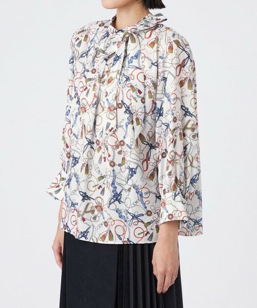 TRANS WORK / トランスワーク シャツ・ブラウス | 【ウォッシャブル】タッセルプリント | 詳細4