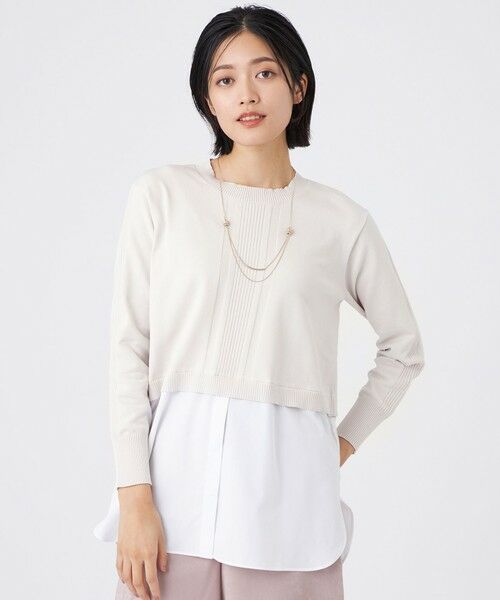 TRANS WORK / トランスワーク ニット・セーター | 【ウォッシャブル】TEXBRIDプルオーバー(オフホワイト2)