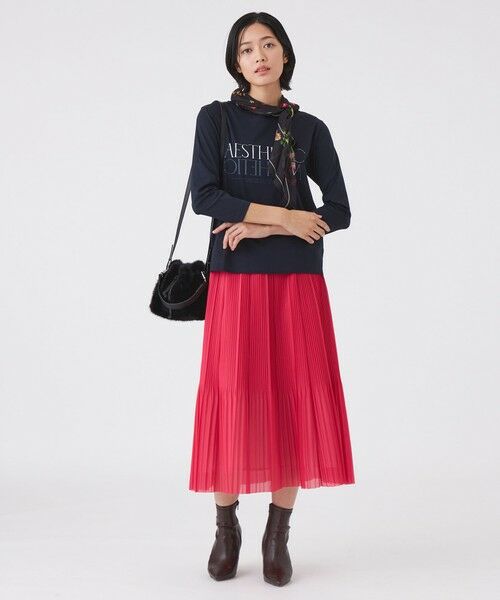 TRANS WORK / トランスワーク カットソー | 【ウォッシャブル】コーコランバイオスムースプリントTシャツ | 詳細3