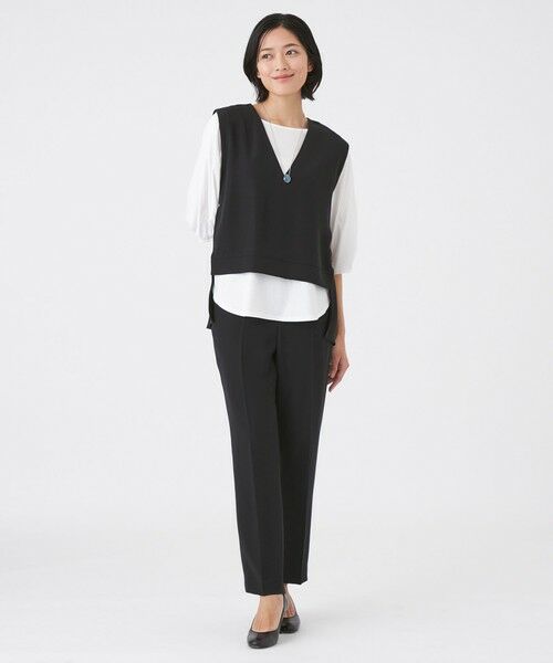 TRANS WORK / トランスワーク その他パンツ | 【ウォッシャブル/吸水速乾/接触冷感/UV/防シワ】ドライダブルクロスパンツ | 詳細1