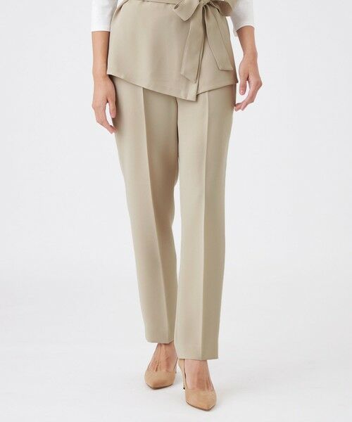 TRANS WORK/トランスワーク 【ウォッシャブル/吸水速乾/接触冷感/UV/防シワ】ドライダブルクロスパンツ ベージュ1 36 TRANS WORK/トランスワーク 【ウォッシャブル/吸水速乾/接触冷感/UV/防シワ】ドライダブルクロスパンツ ベージュ1 36