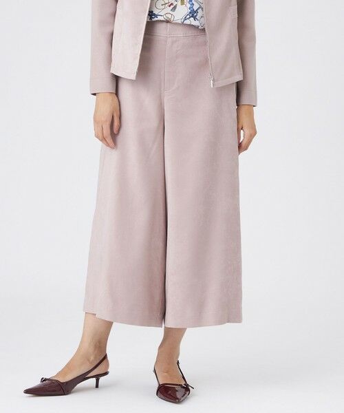 TRANS WORK / トランスワーク その他パンツ | 【ウォッシャブル】ストレッチスエードパンツ(ピンク3)