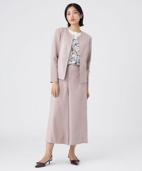 TRANS WORK / トランスワーク その他パンツ | 【ウォッシャブル】ストレッチスエードパンツ | 詳細1