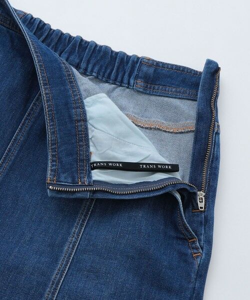 TRANS WORK / トランスワーク ロング・マキシ丈スカート | 【ウォッシャブル】ストレッチデニムライトスカート | 詳細6