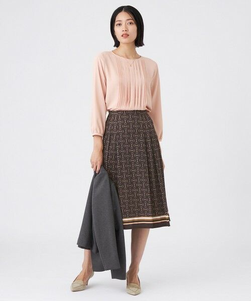 TRANS WORK / トランスワーク ロング・マキシ丈スカート | 【吸水速乾・UV・接触冷感・ウォッシャブル】ビットエアファインスカート | 詳細3