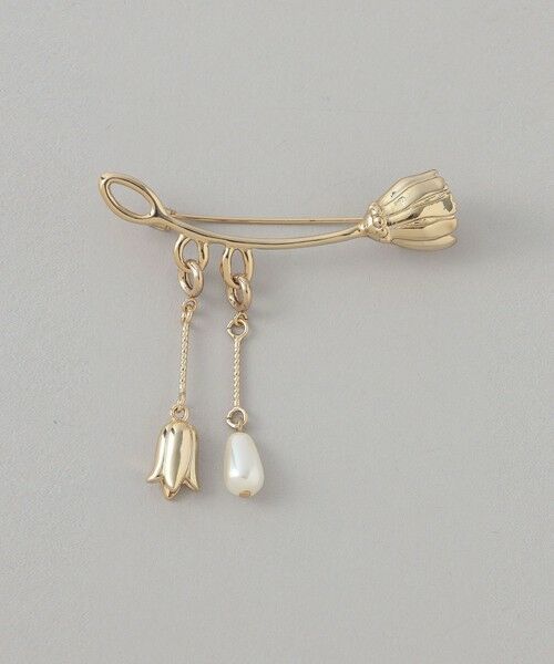 TRANS WORK / トランスワーク ネックレス・ペンダント・チョーカー | つぼみ樹脂パールブローチ | 詳細6