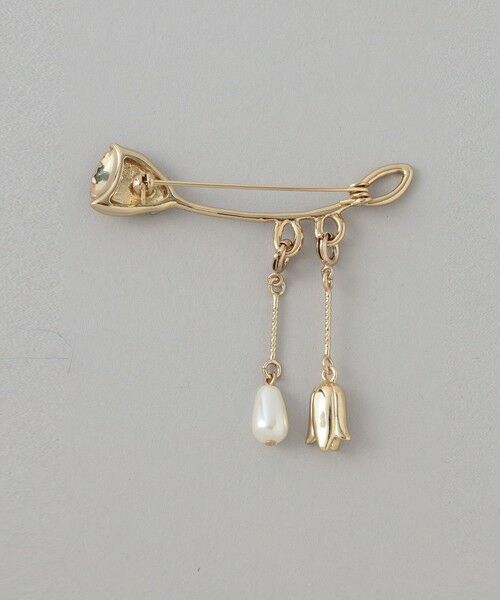 TRANS WORK / トランスワーク ネックレス・ペンダント・チョーカー | つぼみ樹脂パールブローチ | 詳細1