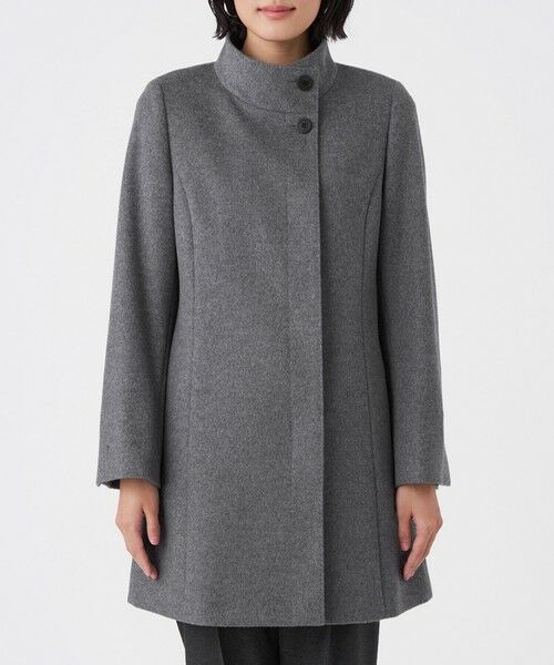 TRANS WORK / トランスワーク その他アウター | カシミヤ混メルトンウールコート | 詳細5