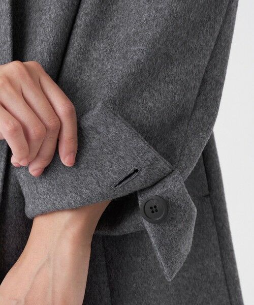 TRANS WORK / トランスワーク その他アウター | カシミヤ混メルトンウールコート | 詳細9