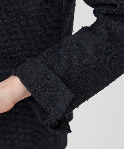 TRANS WORK / トランスワーク ノーカラージャケット | 【ウォッシャブル】ペーパーヤーンファンシージャケット | 詳細7