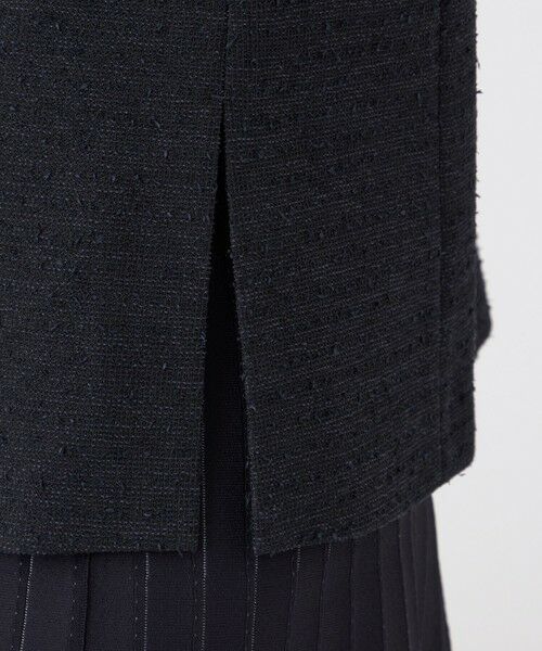 TRANS WORK / トランスワーク ノーカラージャケット | 【ウォッシャブル】ペーパーヤーンファンシージレ | 詳細8