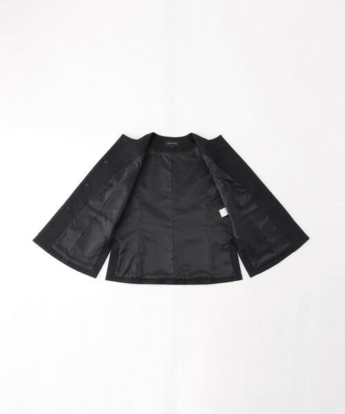 TRANS WORK / トランスワーク ノーカラージャケット | 【ウォッシャブル】ペーパーヤーンファンシージレ | 詳細10