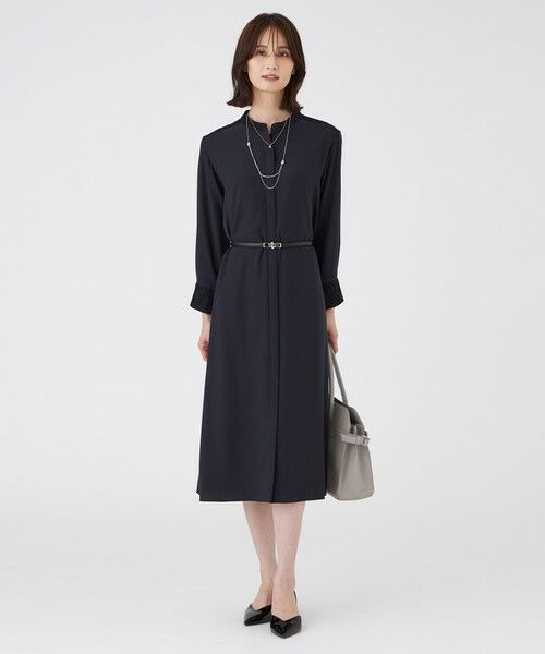 TRANS WORK / トランスワーク ロング・マキシ丈ワンピース | 【ウォッシャブル】プライムジョーゼットワンピース | 詳細1