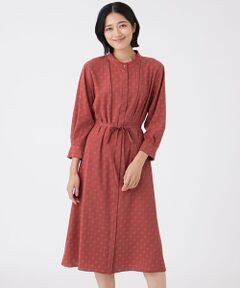 TRANS WORK / トランスワーク ロング・マキシ丈ワンピース | 【ウォッシャブル】ジオメトリックプリントワンピース