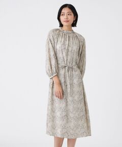 TRANS WORK / トランスワーク ロング・マキシ丈ワンピース | エッチングフラワープリント