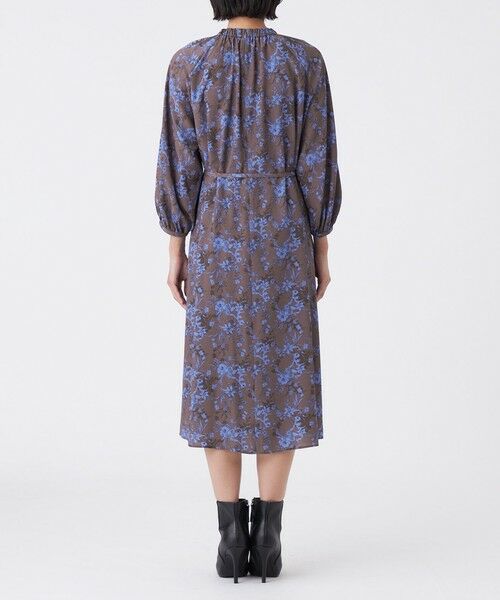 TRANS WORK / トランスワーク ロング・マキシ丈ワンピース | エッチングフラワープリント | 詳細6