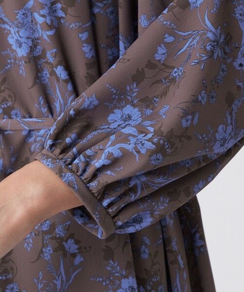 TRANS WORK / トランスワーク ロング・マキシ丈ワンピース | エッチングフラワープリント | 詳細8