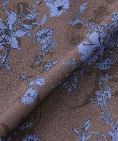 TRANS WORK / トランスワーク ロング・マキシ丈ワンピース | エッチングフラワープリント | 詳細9