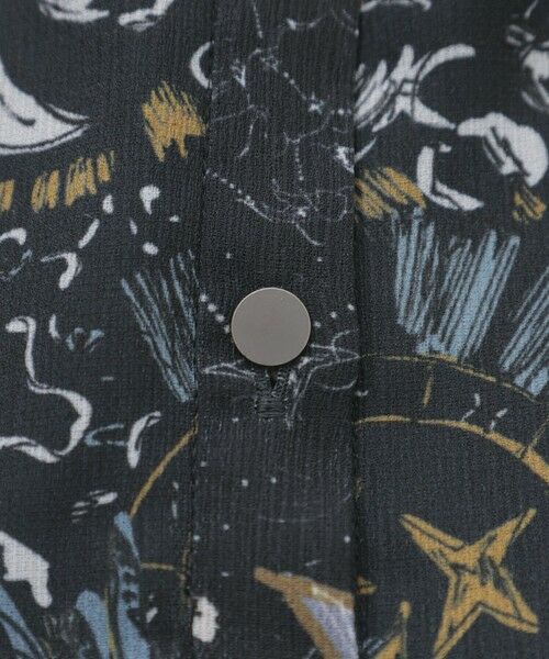 TRANS WORK / トランスワーク シャツ・ブラウス | 【ウォッシャブル】コスモ柄プリントブラウス | 詳細7
