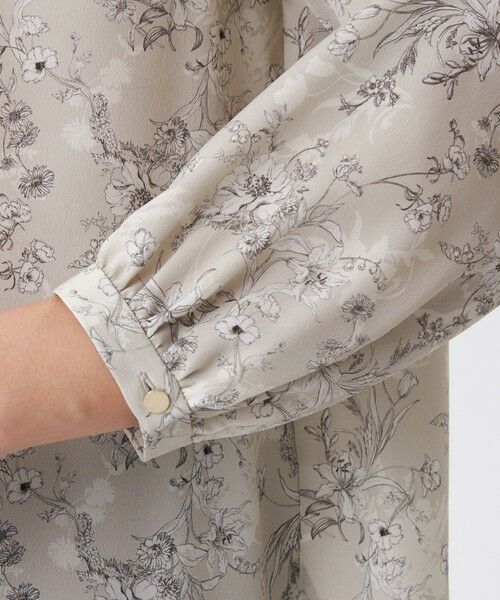 TRANS WORK / トランスワーク シャツ・ブラウス | 【ウォッシャブル】エッチングフラワープリントブラウス | 詳細7