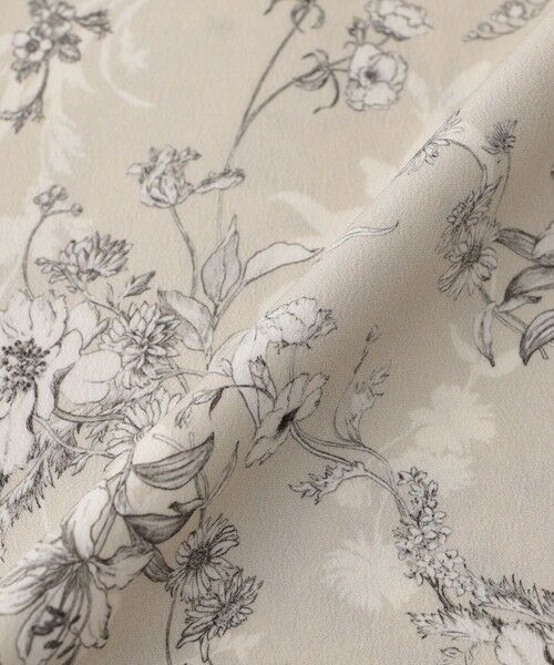 TRANS WORK / トランスワーク シャツ・ブラウス | 【ウォッシャブル】エッチングフラワープリントブラウス | 詳細9