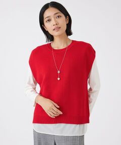 TRANS WORK / トランスワーク ニット・セーター | 【ウォッシャブル】エクストラファインウールジレ