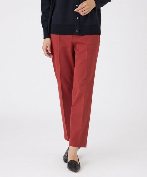 TRANS WORK/トランスワーク 【ウォッシャブル】アルガンオイルストレッチパンツ レッド2 36 TRANS WORK/トランスワーク 【ウォッシャブル】アルガンオイルストレッチパンツ レッド2 36