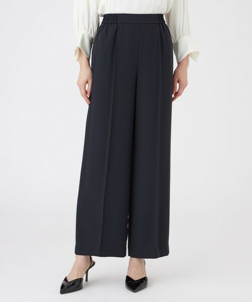 TRANS WORK / トランスワーク その他パンツ | 【ウォッシャブル】プライムジョーゼットパンツ(ネイビー3)