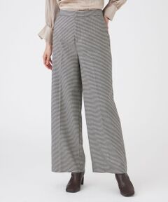 TRANS WORK / トランスワーク その他パンツ | ハウンドトゥースストレッチパンツ
