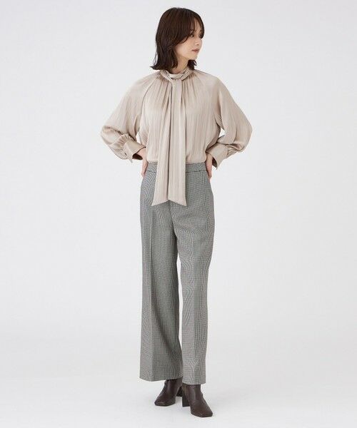 TRANS WORK / トランスワーク その他パンツ | ハウンドトゥースストレッチパンツ | 詳細1