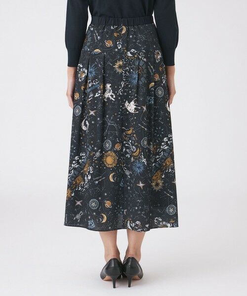 TRANS WORK / トランスワーク ロング・マキシ丈スカート | 【ウォッシャブル】コスモ柄プリントスカート | 詳細5