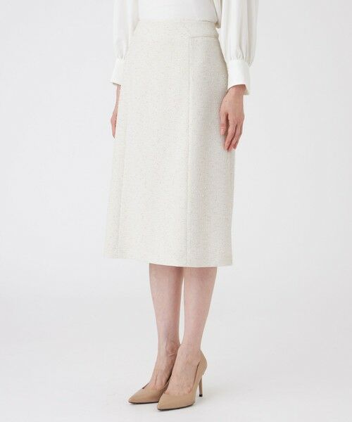 TRANS WORK / トランスワーク ロング・マキシ丈スカート | 【ウォッシャブル】ペーパーヤーンファンシー | 詳細5