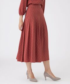 TRANS WORK / トランスワーク ロング・マキシ丈スカート | 【ウォッシャブル】ジオメトリックプリントスカート