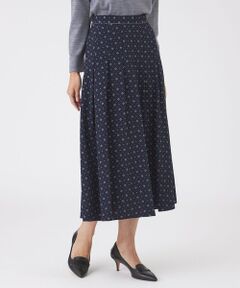 TRANS WORK / トランスワーク ロング・マキシ丈スカート | 【ウォッシャブル】ジオメトリックプリントスカート