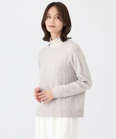 TRANS WORK / トランスワーク ニット・セーター | 【ウォッシャブル】ケーブルニットプルオーバー