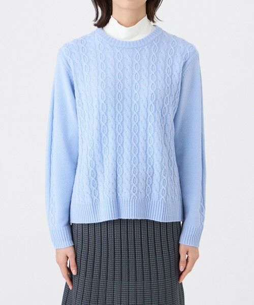 TRANS WORK / トランスワーク ニット・セーター | 【ウォッシャブル】ケーブルニットプルオーバー | 詳細3
