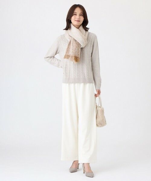 TRANS WORK / トランスワーク ニット・セーター | 【ウォッシャブル】ケーブルニットプルオーバー | 詳細2