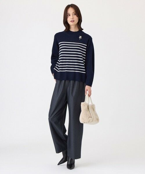 TRANS WORK / トランスワーク ニット・セーター | 【ウォッシャブル】エアリーウールニットプルオーバー | 詳細1