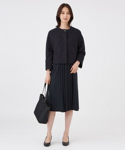 TRANS WORK / トランスワーク ノーカラージャケット | 【ウォッシャブル】ミックスツィードジャケット | 詳細3